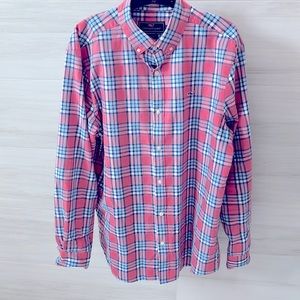Mens VINEYARD VINES by Shep & Ian Whale Shirt Button Down Size LARGE 100% Cotton